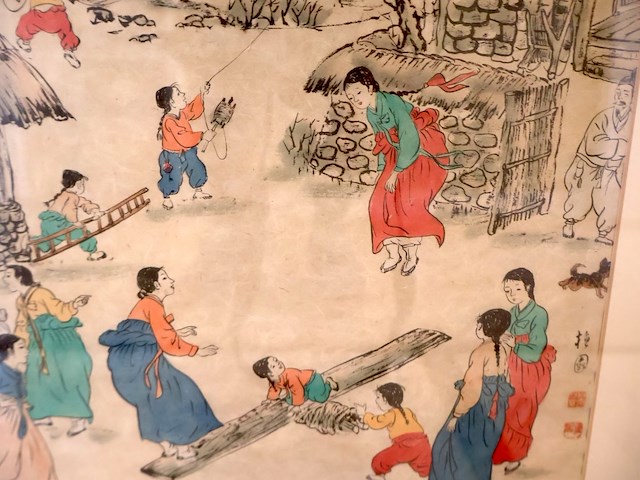Chineese lithographie (6x) - afbeelding 4 van  10