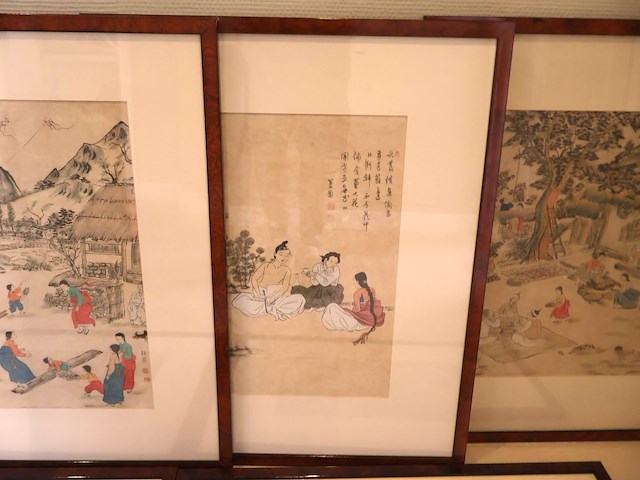 Chineese lithographie (6x) - afbeelding 6 van  10