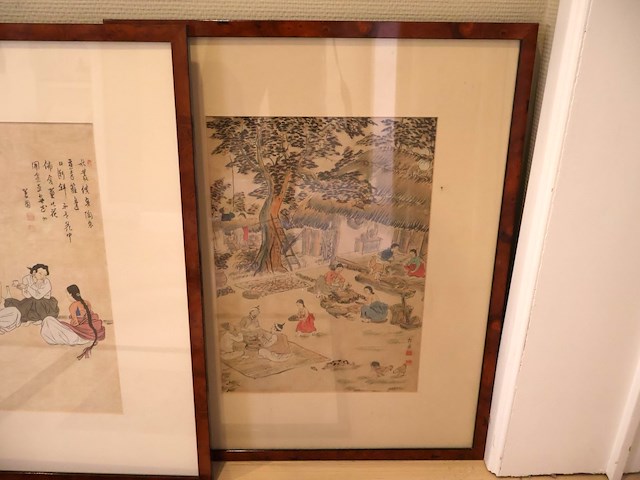 Chineese lithographie (6x) - afbeelding 7 van  10