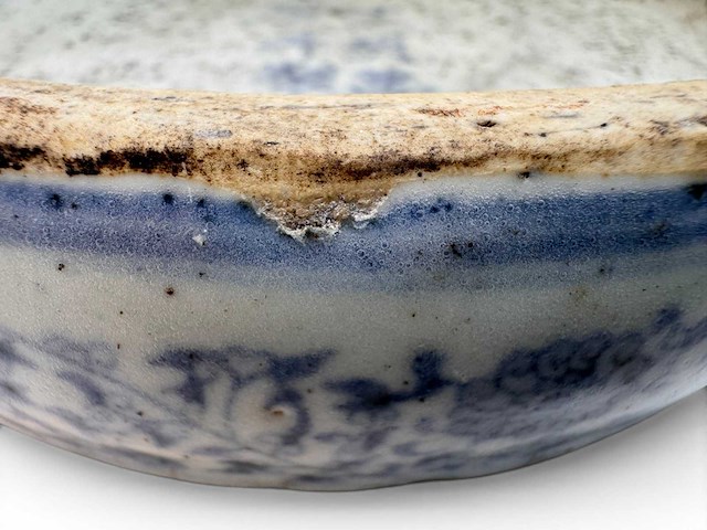 Chinese blue and white inkstone. wanli mark - afbeelding 2 van  47