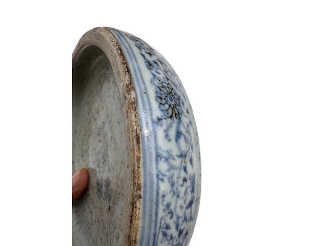 Chinese blue and white inkstone. wanli mark - afbeelding 31 van  47