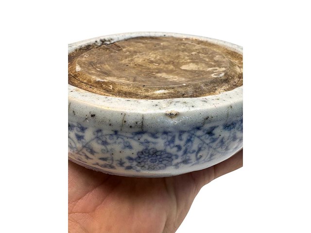 Chinese blue and white inkstone. wanli mark - afbeelding 8 van  47