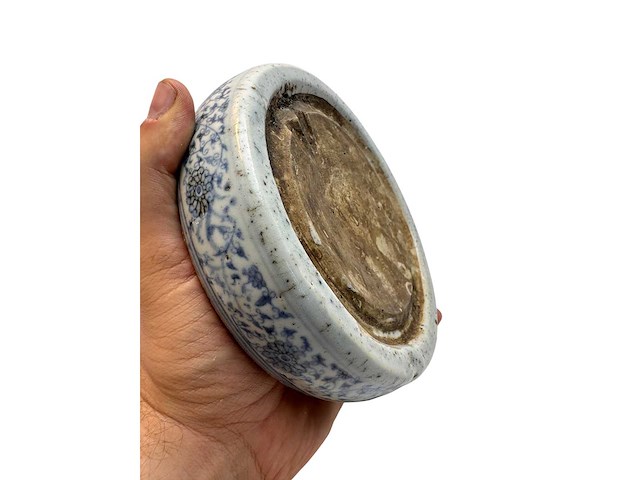 Chinese blue and white inkstone. wanli mark - afbeelding 10 van  47