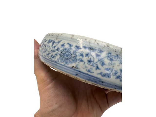 Chinese blue and white inkstone. wanli mark - afbeelding 14 van  47