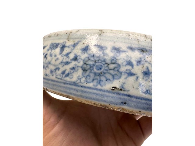 Chinese blue and white inkstone. wanli mark - afbeelding 15 van  47