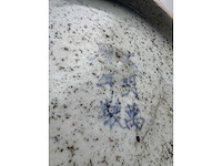 Chinese blue and white inkstone. wanli mark - afbeelding 19 van  47