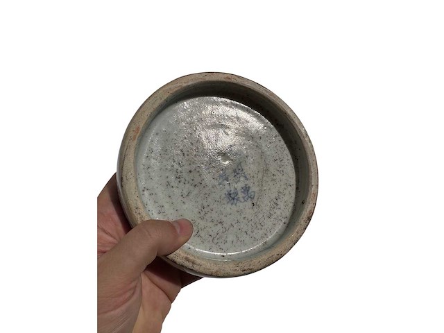 Chinese blue and white inkstone. wanli mark - afbeelding 25 van  47