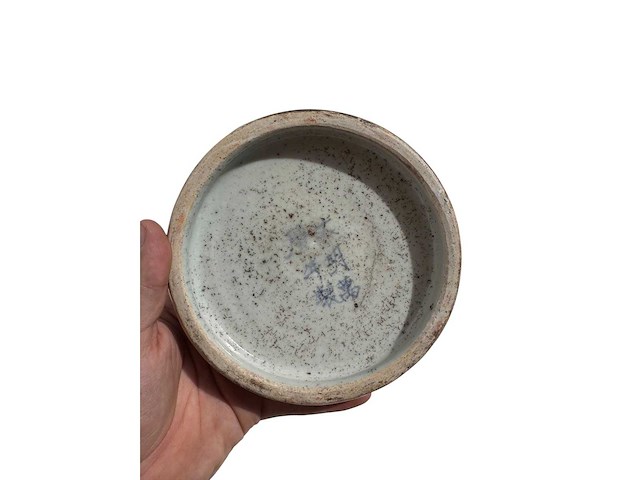 Chinese blue and white inkstone. wanli mark - afbeelding 26 van  47