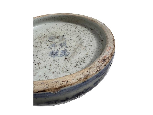 Chinese blue and white inkstone. wanli mark - afbeelding 28 van  47