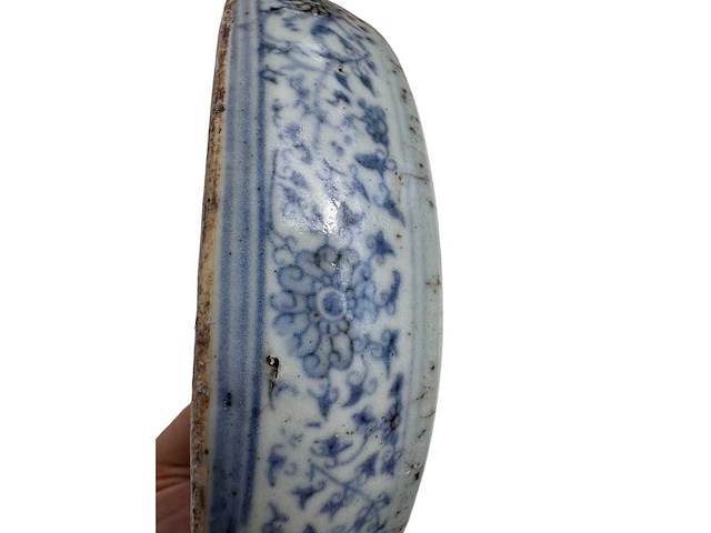 Chinese blue and white inkstone. wanli mark - afbeelding 30 van  47