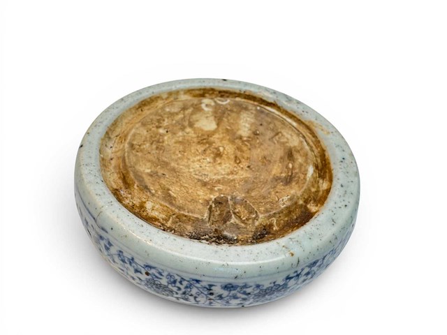 Chinese blue and white inkstone. wanli mark - afbeelding 23 van  47