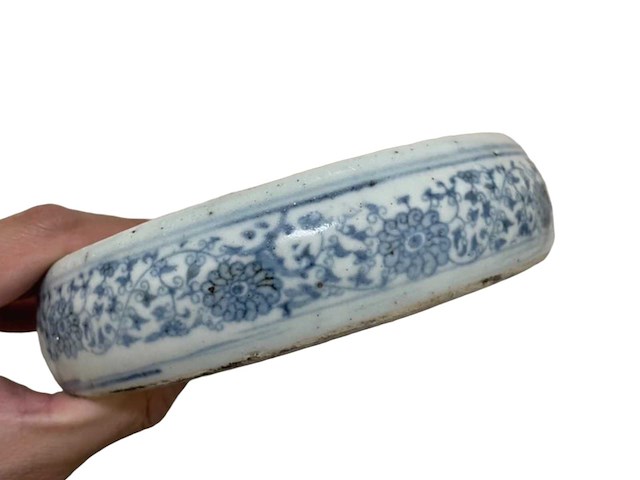 Chinese blue and white inkstone. wanli mark - afbeelding 36 van  47