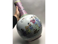 Chinese famille rose bottle vase ‘eight immortals’ - porcelain - china - afbeelding 1 van  38
