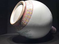 Chinese famille rose bottle vase ‘eight immortals’ - porcelain - china - afbeelding 24 van  38