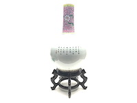 Chinese famille rose bottle vase ‘eight immortals’ - porcelain - china - afbeelding 29 van  38