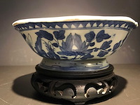 Chinese min yao blue white bowl. - afbeelding 10 van  21