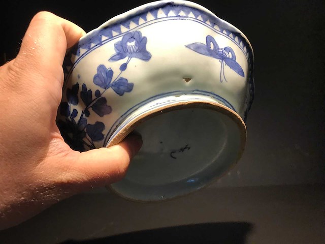 Chinese min yao blue white bowl. - afbeelding 14 van  21
