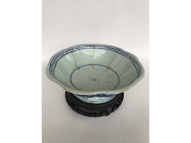 Chinese min yao blue white bowl. - afbeelding 12 van  21