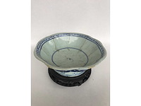 Chinese min yao blue white bowl. - afbeelding 12 van  21