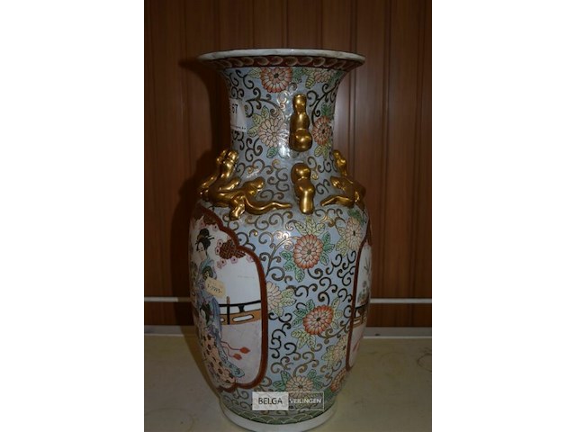 Chinese vaas h=40cm ø20cm - afbeelding 2 van  3