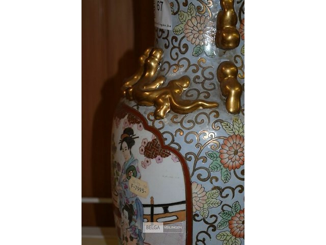 Chinese vaas h=40cm ø20cm - afbeelding 3 van  3