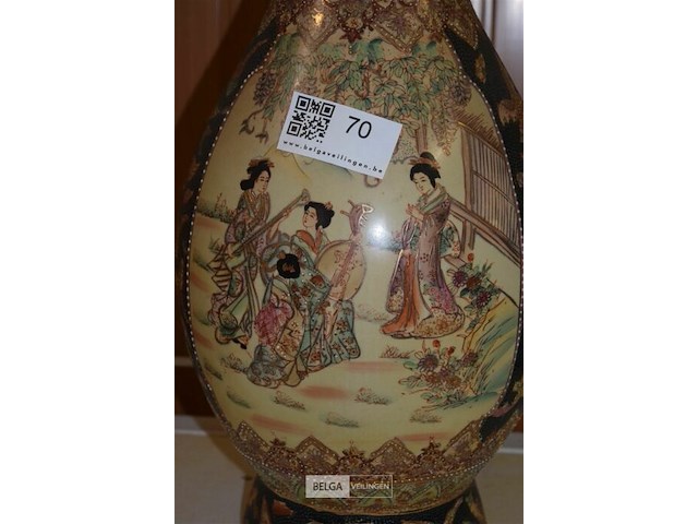 Chinese vaas h=60cm ø25 cm - afbeelding 2 van  3