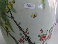 Chinese vaas met houten deksel, gemarkeerd - afbeelding 2 van  6