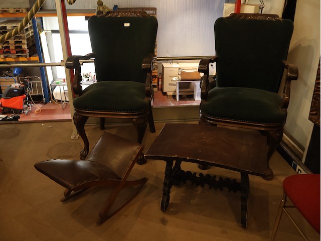 Chippendale-stijl armstoel (x2) - afbeelding 1 van  8