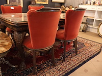 Chippendale-stijl eettafel en stoelen - afbeelding 2 van  9
