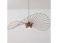 Chocoladebruine volalamp met een diameter van 80 cm