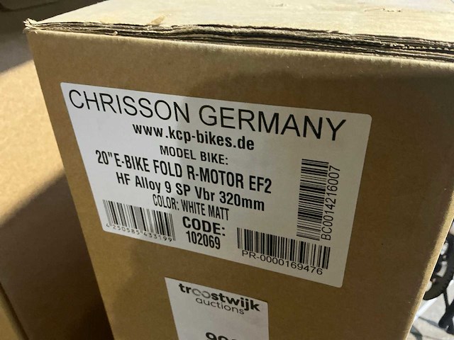 Chrisson 20” fold ef2 elektrische plooifiets - afbeelding 2 van  10