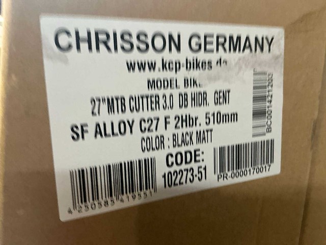 Chrisson cutter 27" mountainbiker ongebruikt (2x) - afbeelding 5 van  7