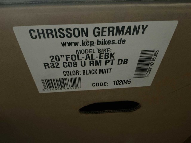 Chrisson elektrische plooifiets 20" black (2x) - afbeelding 3 van  11