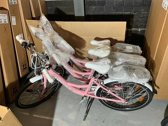 Chrisson relaxa 24" light pink kinderfiets (3x) - afbeelding 2 van  2