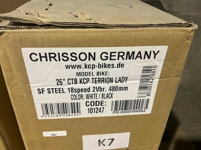 Chrisson terrion lady 26" damesfiets ongebruikt (2x) - afbeelding 7 van  9
