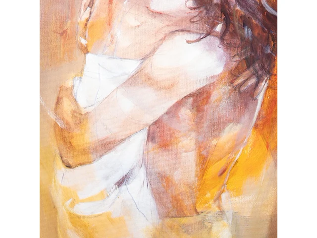 Christine comyn (1957), 'meeting again', oil on canvas 120 x 100 cm. (47.24 x 39.36 in.), frame: 140 x 120 cm. (55.11 x 47.24 in.) - afbeelding 9 van  12