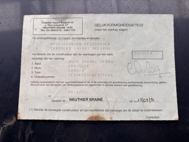 Chrysler voyager, 1991 - afbeelding 12 van  12