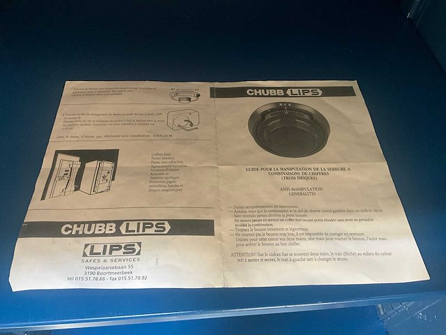 Chubb & son’s lock & safe co kluis - afbeelding 7 van  7