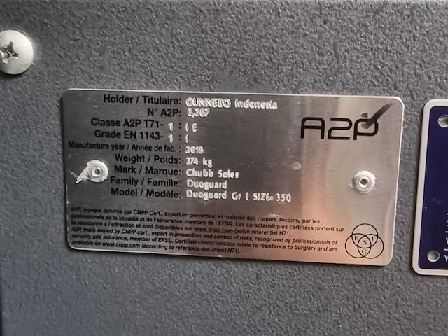 Chubbsafes brandwerende kast - afbeelding 5 van  8