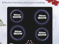 Ciarra cabbih4-c inbouw inductiekookplaat (4 zones) - afbeelding 6 van  7