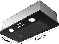 Ciarra cbcb5913a geïntegreerde afzuigkap (52cm) - afbeelding 3 van  5