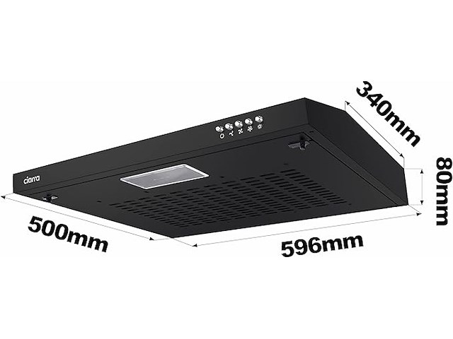 Ciarra cbcb6903 afzuigkap (60 cm) - afbeelding 3 van  7