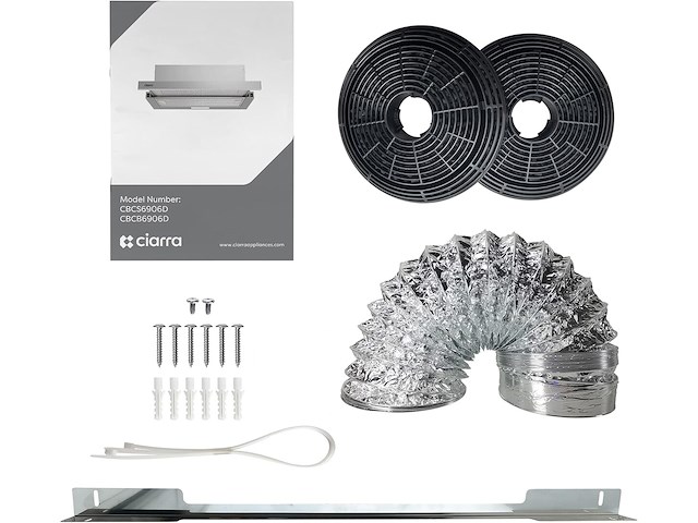 Ciarra cbcb6906d a++ platte afzuigkap (60 cm) - afbeelding 4 van  6