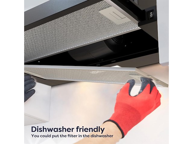 Ciarra cbcb6906d a++ platte afzuigkap (60 cm) - afbeelding 5 van  6