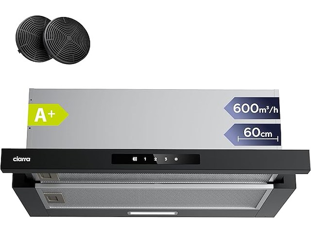 Ciarra cbcb6909a a+ afzuigkap (60 cm) - afbeelding 1 van  8