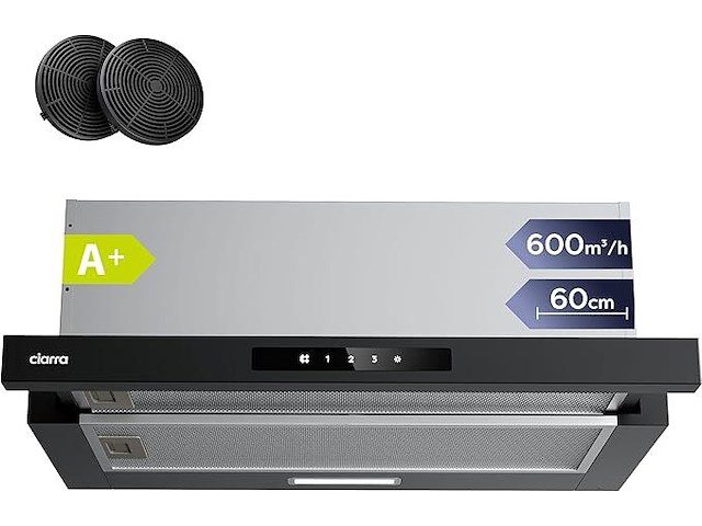 Ciarra cbcb6909a a+ afzuigkap (60 cm) - afbeelding 1 van  8