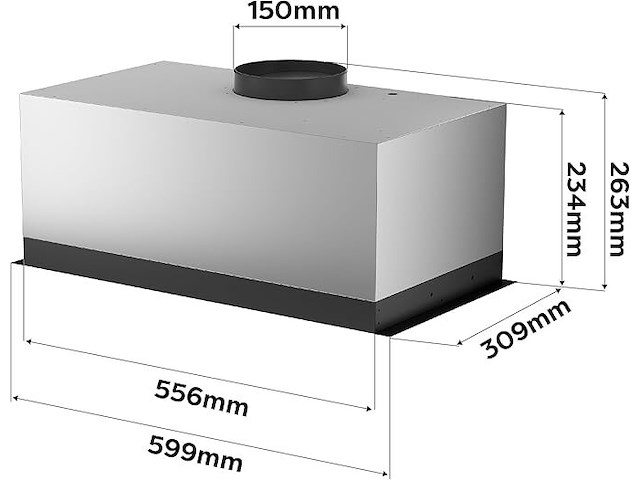 Ciarra cbcb6926a a+++ inbouwafzuigkap - afbeelding 2 van  6