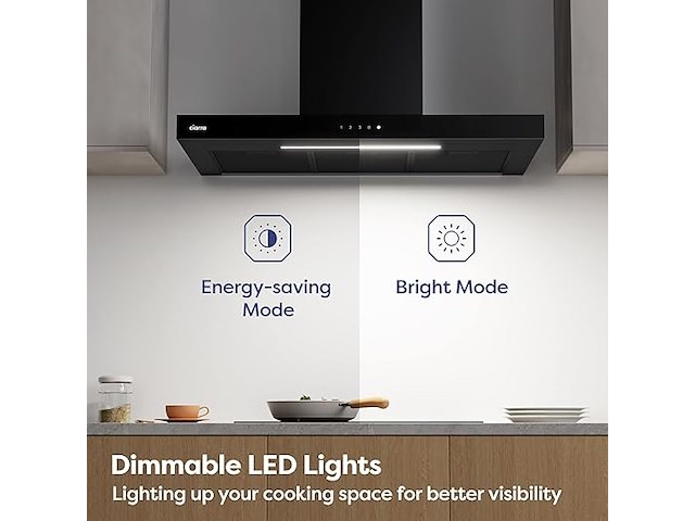 Ciarra cbcb9102 afzuigkap (90cm) - afbeelding 4 van  7