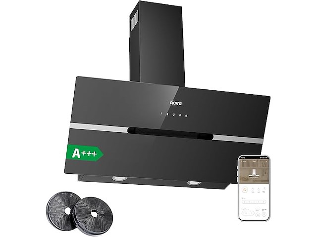 Ciarra cbcb9736f schuine afzuigkap (90cm) - afbeelding 1 van  6