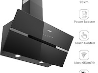 Ciarra cbcb9736f schuine afzuigkap (90cm) - afbeelding 2 van  6